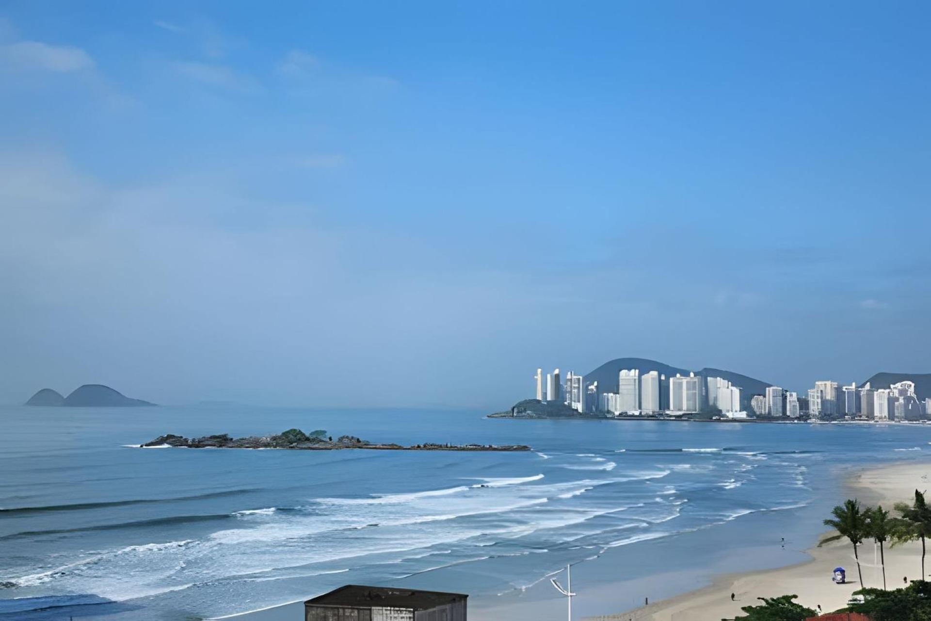 Vista-Mar - 3 Suites Com Ar Condicionado E Quarto Casal Com Ar Condicionado - 100M Da Praia Guarujá Exterior photo